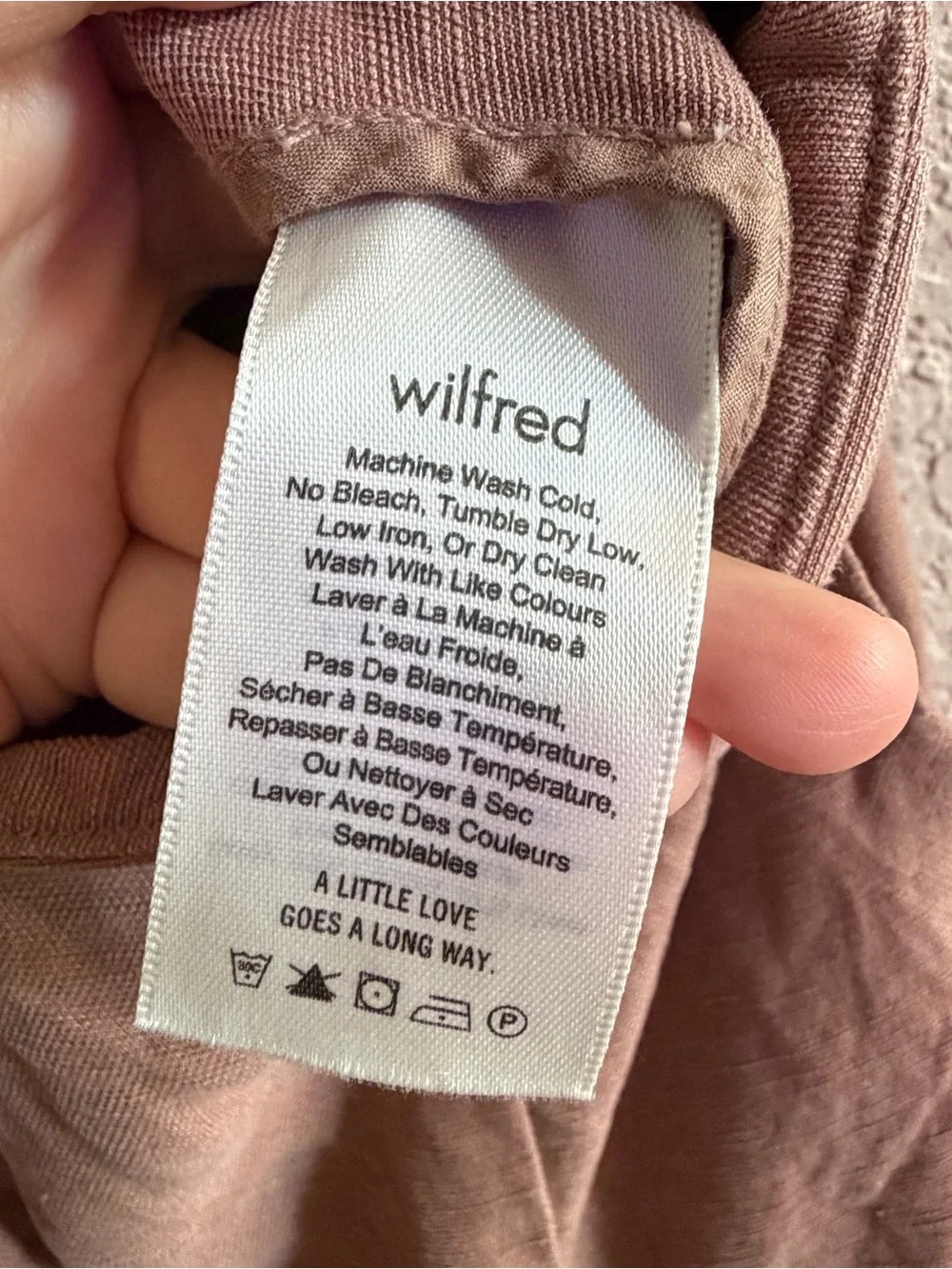 Wilfred Aritzia Women Size 0 Brax Linen Blend Jumpsuit Wrap Top Nutmeg Wide Leg